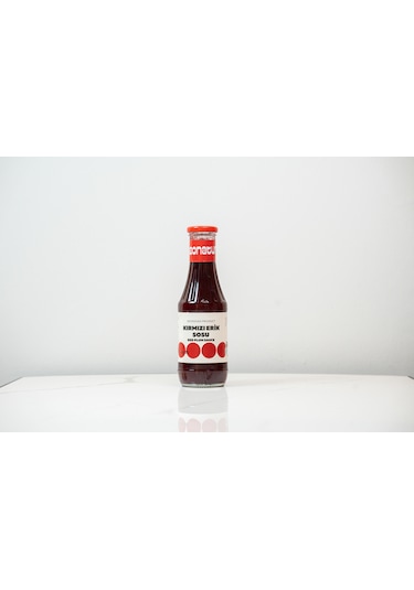 Kırmızı Erik Sosu 530gr Cam Şişe 1x4 Adet