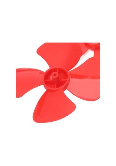 Reedark Xr-149 Kırmızı 4 Kanatlı Plastik Perde, 80mm Çap 2mm Delikli, Dıy Rc Araba Bot Oyuncak Aksesuarı 10 Adet