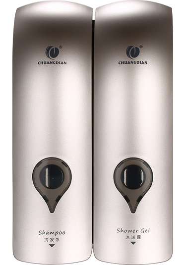 Chuangdıan Sabunluk 300 Ml 2 Duvara Monte Çift Kafa Manuel,şampanya Altın Diğer