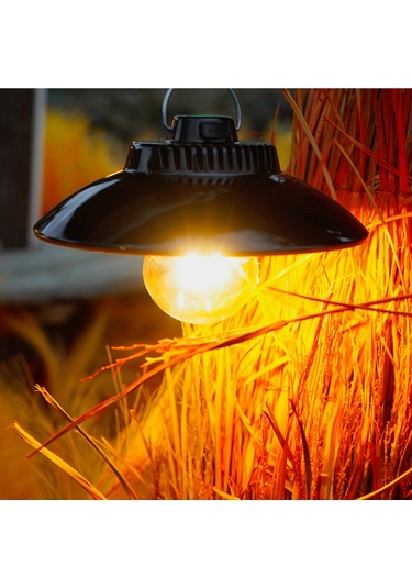 Teltree Sıcak Işıklı Led Kamp Lambası, Dahili Batarya Ve Kanca İle, Type-c Şarjlı, 1200mah, 100-200lm, Ipx4 Su Geçirmez Ly11b Çok Renkli