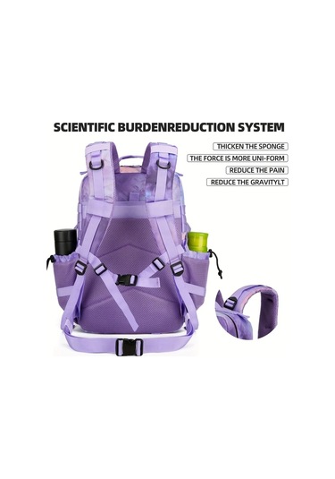 Dashanshop 11.89gal Army Green Sırt Çantası Günlük Spor Fitness Kamp Yürüyüş Okul Seyahat Çanta Hediye Altın