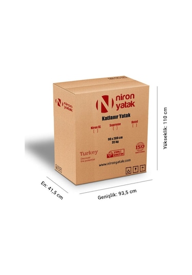 Niron Xl Katlanır Yatak 90x200 Portatif Yatak Ve Karyola