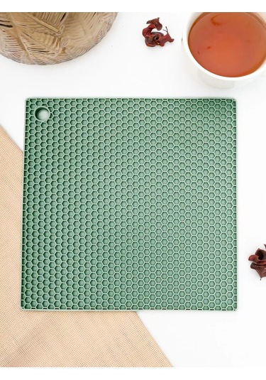 Arrıchi Sıcak Yemekler İçin Mutfak Silikon Standı 228362811 Açık Yeşil