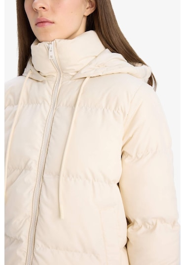 DeFacto Standart Fit Kapüşonlu Fermuarlı Cepli Şişme Mont E9592AX25SPBG414 Bej DeFacto Standart Fit Kapüşonlu Fermuarlı Cepli Şişme Mont E9592AX25SPBG414 Bej