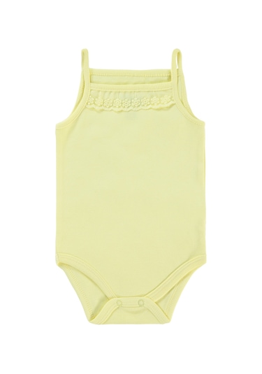 Civil Baby Kız Bebek Çıtçıtlı Badi 3-9 Ay Sarı 14587140513y-6 Sarı