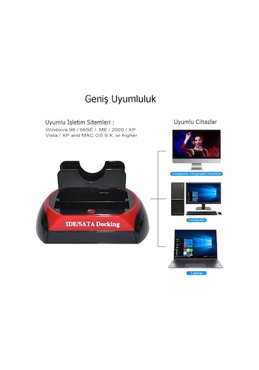 Techtic Harici Usb 3.0 Docking Combo 2.5 / 3.5 Ide Sata Hdd