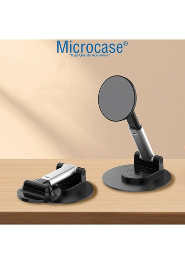 Microcase Masaüstü Ayarlanabilir Manyetik Başlıklı Dönerli Telefon Tutucu - Al5091 -