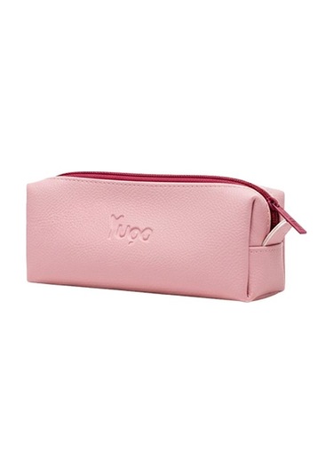 Yuga Tek Gözlü Suni Deri Kalem Çantası Pembe Pembe