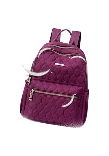 Seyahat Kadın Sırt Çantası Rahat Su Geçirmez Gençlik Bayan Çantası Kadın Büyük Kapasiteli Kadın Omuz Çantaları Red Sırt Çantası Sırt Çantaları 9a6apy Mor