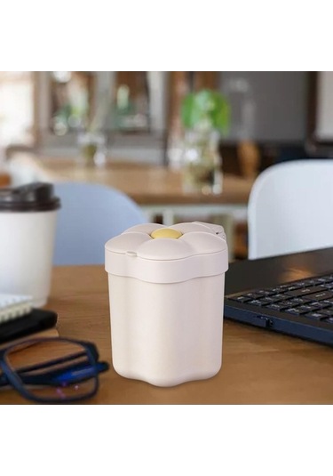Pazly Suntek Sevimli Ofis Masaüstü Kutusu Için Ev Çöp Beyaz Banyosu Ri Beyaz