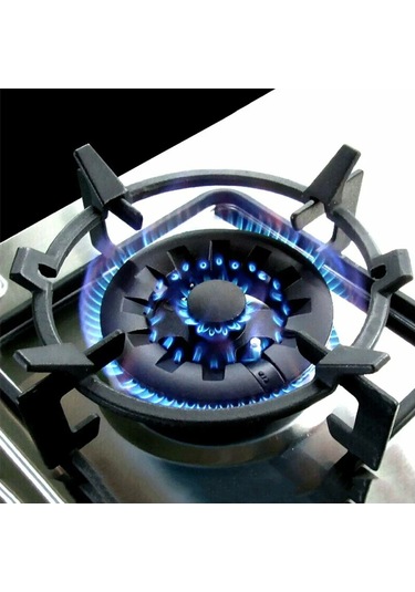 Suofeng Demir Tencere Konagi - Dört Ayaklı Stabilite - Tencere Ve Patellere Uygun - Fırın Uyumlu - Kayma Engellici Tasarım Siyah