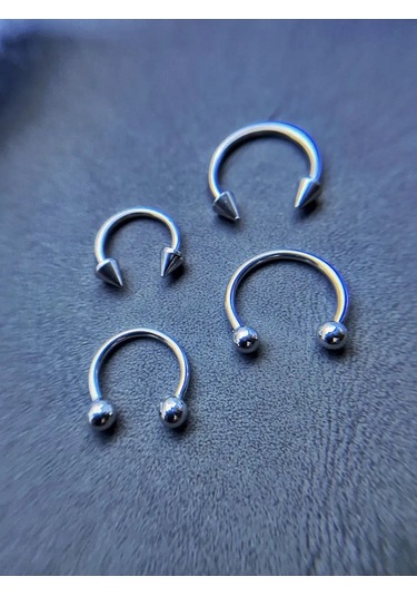 Hok's Love Daireli Piercing Seti 4 Parça 165853180 Gri