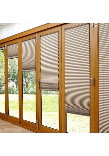 Cam Balkon Plise Perde İthal Vip Serisi, 9 Renk, Alüminyum Kasa (442549120)