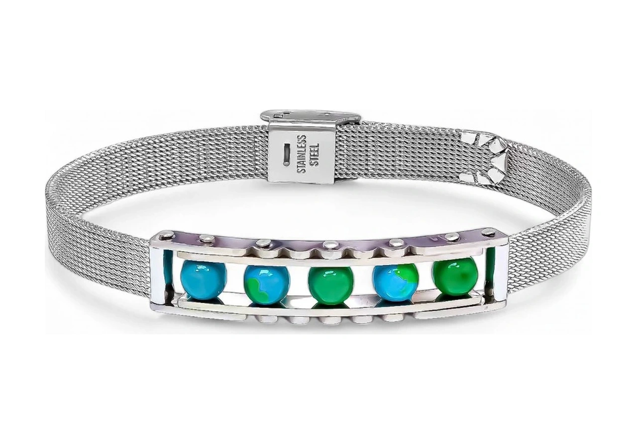 Moncuk Design Yeşil Akik Ve Paslanmaz Çelik Bileklik 33512b23d2 Çok Renkli