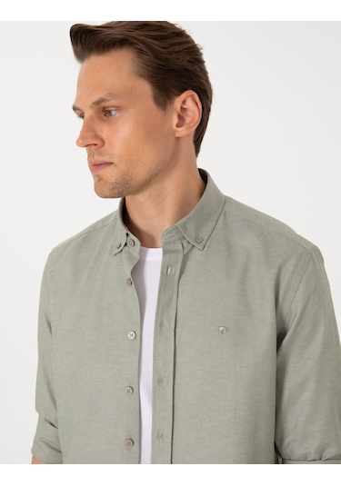 Pierre Cardin Erkek Haki Gömlek Desenli 50306996-vr027 Haki