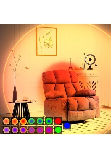 Fastbuy 4 Adet Led Akıllı Gece Lambası Hareket Sensörü, Usb Şarj Edilebilir Rgb Gradyan, Ortam Aydınlatması, Ayarlanabilir Pa