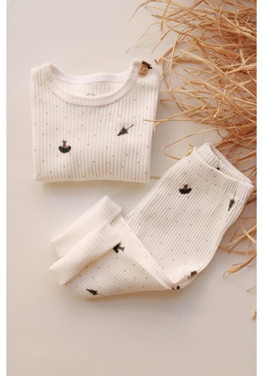 Tree Bebek Alt Üst Takım Krem