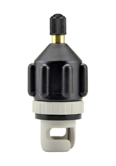 Fortunelane Sup Kayak Balon Valfi Adaptörü - Kaliteli Pirinç + Kauçuk - Hızlı Şişirme - Evrensel Uyumlu - Gri Siyah