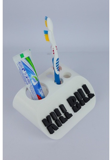 Kill Bill - Dekoratif Diş Fırçalık Beyaz