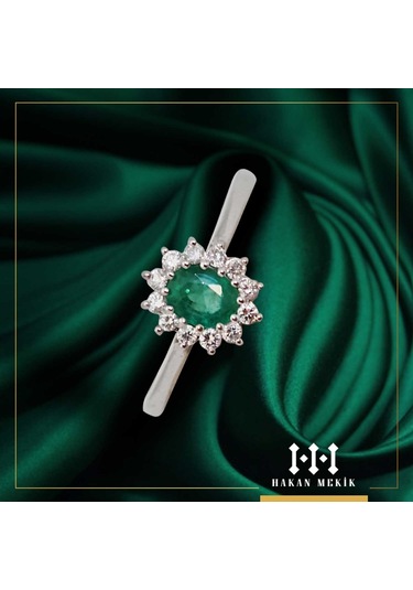 Hakan Mekik Jewelry Dream Serisi Pırlanta Zümrüt Yüzük (485631149)