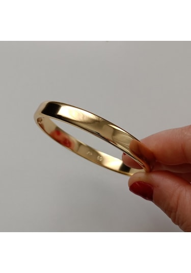 Lente Aksesuar Xuping Gold Ajda Model Kelepçe Bilezik 8mm Altın - Gold