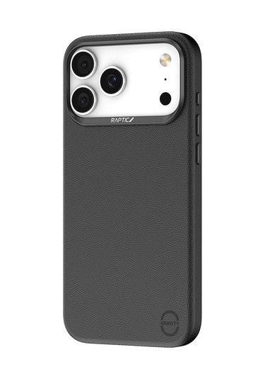 İphone 17 Pro Uyumlu Kılıf M-safe Şarj Özellikli Polimerik Deri Raptic Urban Nano Kapak Siyah