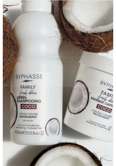 Byphasse Family Fresh Hindistan Cevizli Canlandırıcı Saç Kremi 400 ML