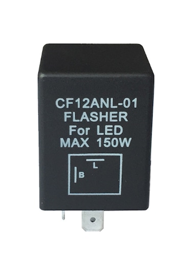 Geeroyoo Cf12anl-01 2 Pinli Yüksek Dayanımlı Araç Sinyal Rölesi, Led Ampul Uyumlu, 12v 20a