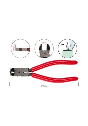 Sones Hsd Ma-215 Dik Açı 90 Derece İnce Ağız Krom Vanadyum Çelik Dövme Plastik Model Pense