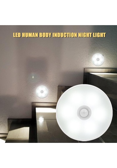 Teltree Usb Şarjlı Pır Hareket Sensörlü Led Işık - Odalar, Dolaplar İçin Akıllı Ambiyans Aydınlatması - Beyaz Işık, Pp Malzeme, Dokunsuz Kontrol Diğer