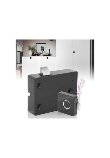 Geeroyoo Usb Şarjlı Akıllı Parmak İzi Dolap Kilitli, 0.5 Saniye Hızlı Açma, 20 Parmak İzi Kapasitesi, Düşük Gerilim Uyarısı, Üç Renkli Sensör Işığı