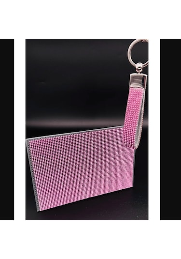 Pembe Taşlı Ruhsatlık Ve Anahtarlık Takımı