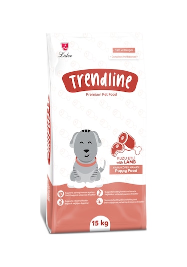 Trendline Kuzu Etli Yavru Köpek Maması 15 Kg