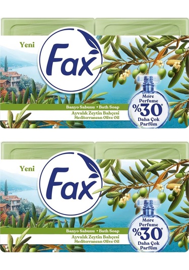 Fax Kalıp Banyo Sabunu 600 Gr Ayvalık Zeytin Bahçesi X 2 Adet