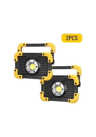 Stil B 2 Adet Led İş Işığı, Usb Şarj Edilebilir, Taşınabilir Sel Işığı, 180 Dönebilen İş Alanı Aydınlatması, Zemin Lambası, Erişim Işığı, Çoklu Işık Modları, Kamp, Tamir, Garaj, Acil İş Işığı İçin