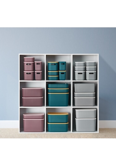 Bayev 2 Adet Storage 13 Lt Yeşil Çok Amaçlı Dolap Içi Düzenleyici Kapaklı Kutu Yeşil