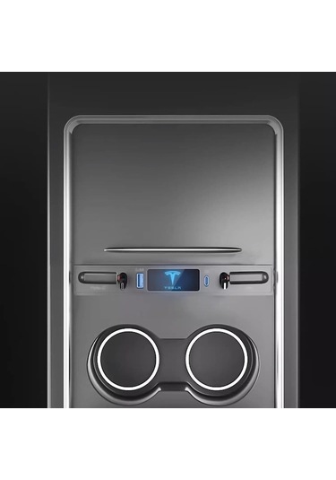 Maoyaya 2021-2023 Tesla Model 3/Y İçin Type C Ve Teleskopik , Merkezi Akıllı Hub Hızlı Şarj