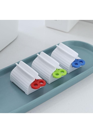 Kırmızı Diş Macunu Sıkacağı Artefakt Sıkacağı Klip Ev Diş Macunu Tutucu Banyo Aksesuarları 1 Pcs