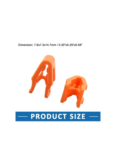 Konsol Montaj Klipsleri Gösterge Paneli Kaplaması Turuncu 25'li Set