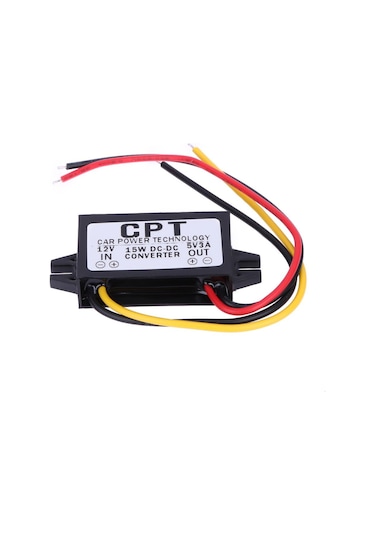 jmsstore Dc'den Dc'ye Dönüştürücü Regülatör 12v - 5v 3a 15w Araba Led Ekran Güç Kaynağı