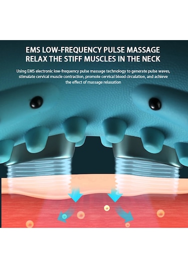 Ambition Ems-servikal Tractions İsı Titreşimli Boyun Yastık Kas Yeşil