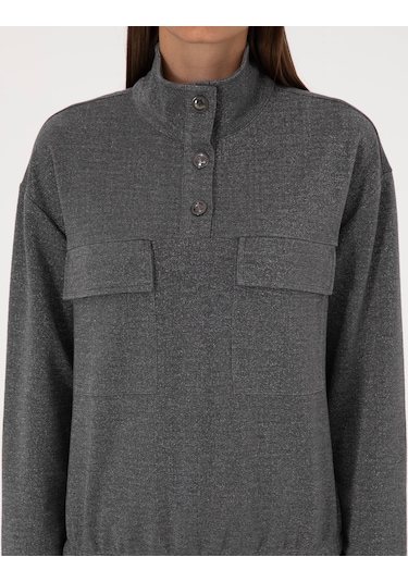 Pierre Cardin Kadın Gri Sweatshirt 50309089-vr024 Gri