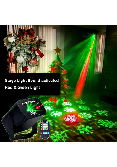 Ximistore9 Noel Parti Işığı - Usb Kontrollü Projeksiyon Aydınlatma