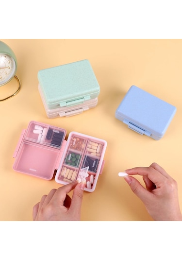 Likeable 9-ızgara Hap Kutusu,taşınabilir Hap Kutusu,büyük Kapasiteli Bölmeler,seyahat Hap Kabı,ilaç Dağıtıcı,hap Çantası,vitaminler, Balık Yağları Veya Takviyeler Için Hap Kutusu Mor 1 1