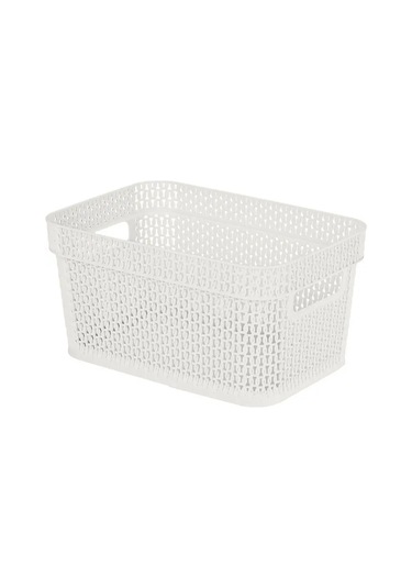 Keeplex Ajur 5 L Plastik Depolama Sepeti 152158157 Beyaz