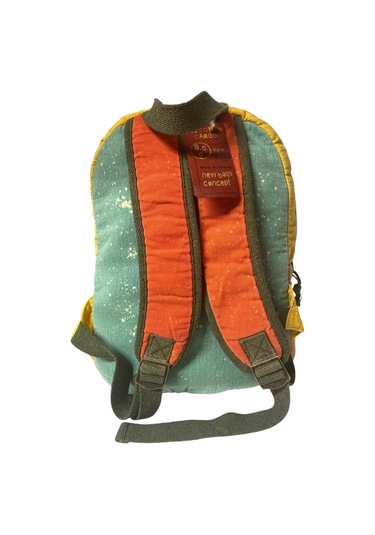 Kaliteli Tek Bölmeli Vintage Disayn Günlük Sırt Gezi Okul Seyahat Çantası Jannie Bag 27 Cm X 40 Cm Sarı