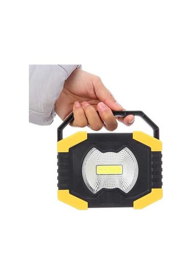 Ulzyvf Usb Taşınabilir Spot Siyah Şarj Led Işığı Işığı Güneş Feneri El Edilebilir Çalışma 50w Pz Siyah