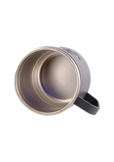 304 Paslanmaz Çelik 3 Bardaklı Termos Seti Çay Kahve Piknik Kamp Gri Gri