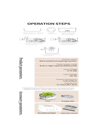 Ev Büyük Kapasiteli Meyve Ve Sebze Yıkama Makinesi Mutfak Beyaz
