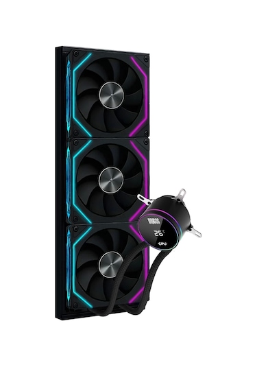 Dragos Frostbite 360 Black Intel&amd 360mm Isı Göstergeli Argb Sıvı Soğutucu